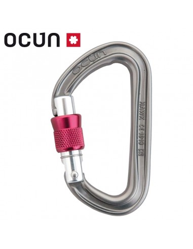 hawk screw - mosquetón rosca pequeño y ligero - ocun