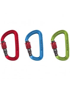 pack 3 falcon screw (colores) - mosquetón rosca ligero - ocun 2