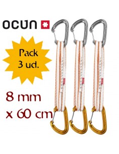pack 3 cintas extensibes kestrel 8mm x 60 cm - ocun