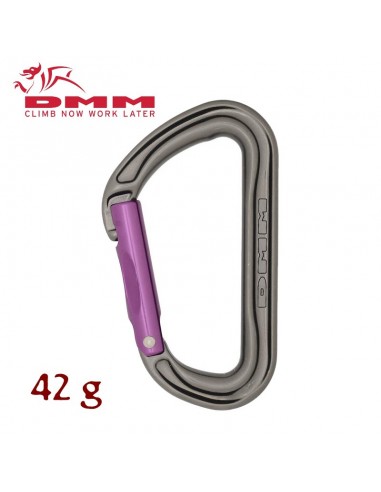 shadow straight gate purple/titanium - mosquetón gatillo recto - dmm