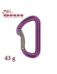 shadow bent purple/titanium - mosquetón gatillo curvo - dmm