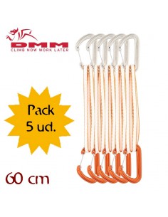 pack 5 phantom alpine quickdraw orange 60 cm - dmm