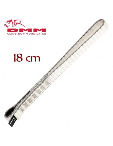 dynatec quickdraw sling grey 18 cm - express dyneema 11mm con antigiro - dmm