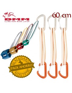 pack torque nuts + 3 phantom alpine quickdraw 60cm - dmm