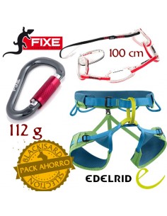 pack jay + cabo de anclaje completo - edelrid/fixe