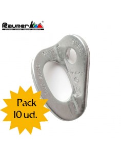 pack 10 plaquetas rock (d10mm) galvanizadas - raumer