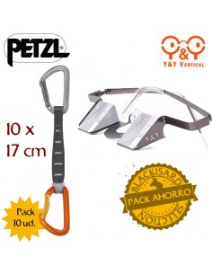 pack gafas asegurar + 10 cintas express spirit de petzl
