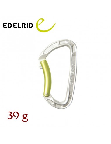 pure bent (silver) - mosquetón keylock curvo - edelrid