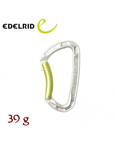 pure bent (silver) - mosquetón keylock curvo - edelrid