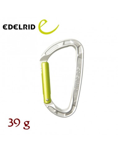 pure straight (silver) - mosquetón keylock recto - edelrid