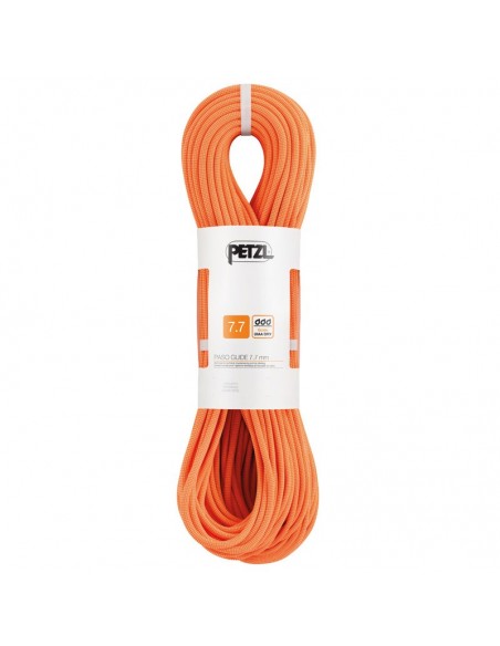 pack 2 cuerdas paso guide 7,7mm dry (50m) - cuerdas doble escalada en hielo - petzl