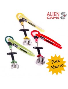 pack semáforo con mosquetones - aliens amarillo, rojo y verde con mosquetones wifi - fixe/qi'rock 2