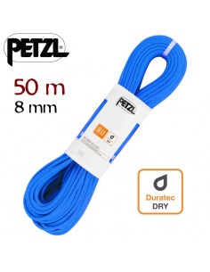 cuerda rumba duratec dry 8mm azul (50m) - petzl