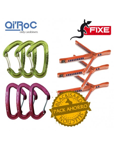 pack 3 cintas disipadoras para hielo con mosqueton wifi - fixe/qi'roc