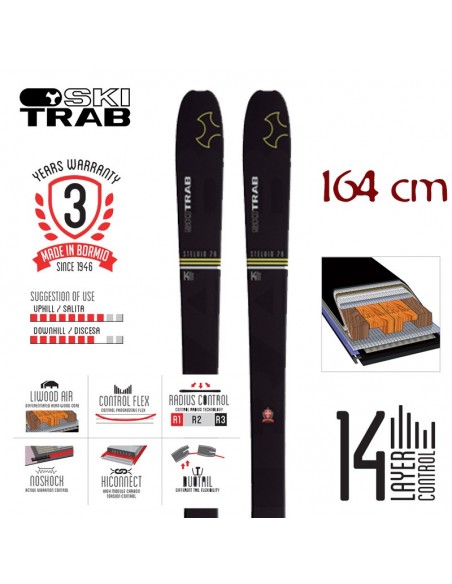 stelvio 76 (164cm) - esquí de travesía - ski trab