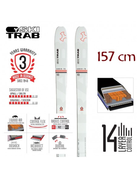 gavia 76 (157cm) - esquí de travesía - ski trab