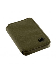 cartera zip mélange (olive) - mammut