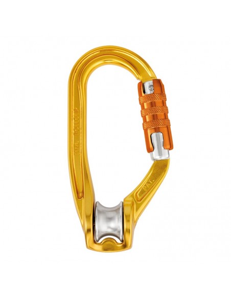 rollclip a triact-lock - mosquetón con polea - petzl