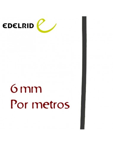 cordino aramida 6 mm (negro) (por metros) - edelrid