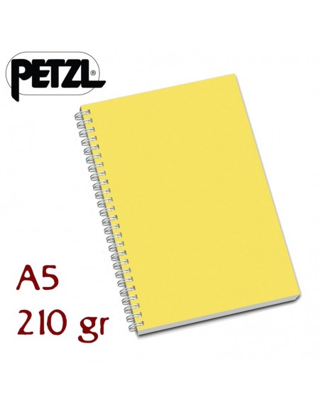 carnet a5 - cuaderno topografía espeleología - petzl
