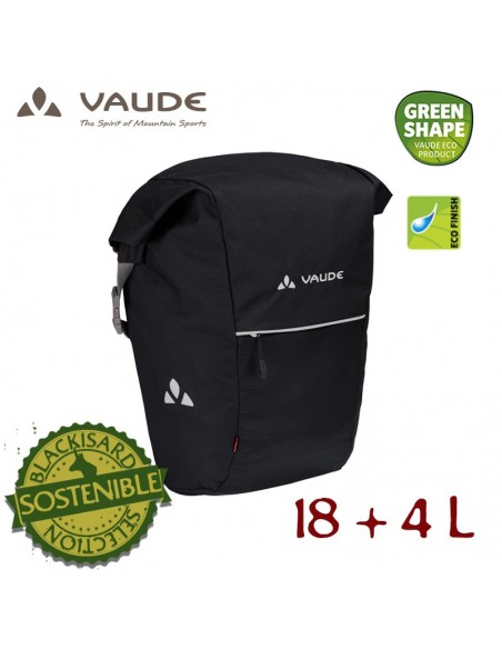 road master roll-it (black) - bolsa para bicicleta 18+4l - vaude