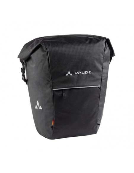 road master roll-it waxed (black) - bolsa para bicicleta 18+4l - vaude