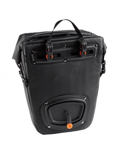 road master roll-it waxed (black) - bolsa para bicicleta 18+4l - vaude