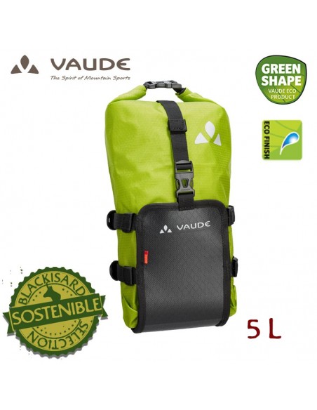 trailmulti (black/green) - bolsa impermeable 5l - vaude