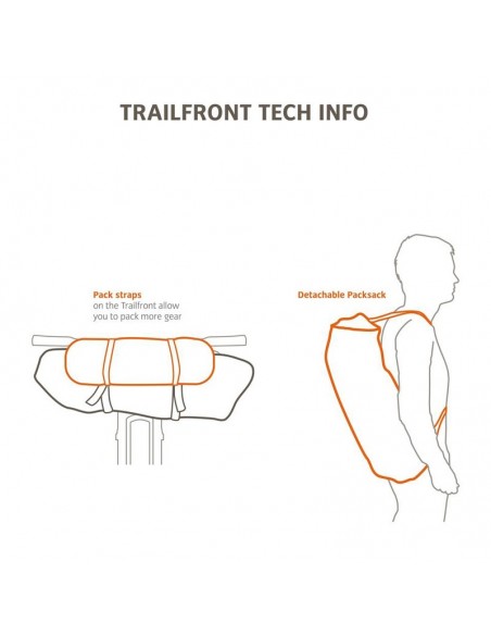 trailfront (black) - bolsa impermeable de 19l - vaude