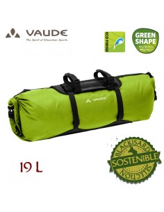 trailfront (black/green) - bolsa impermeable de 19l - vaude