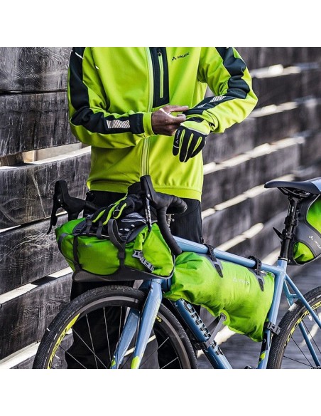 trailfront (black/green) - bolsa impermeable de 19l - vaude