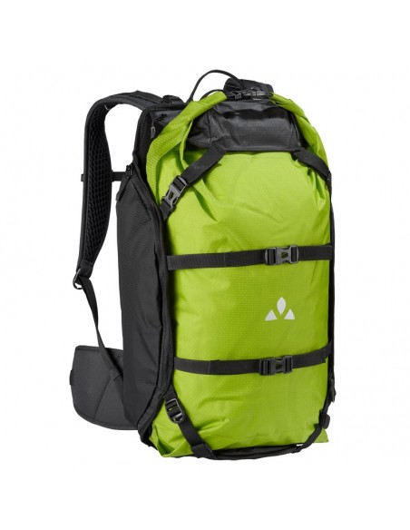trailpack (black/green) - mochila para bicicleta de 27l - vaude
