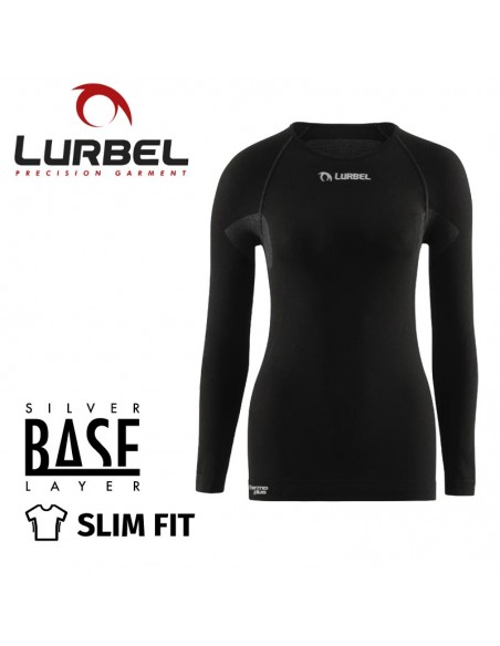 alaska long sleeves women (black) - camiseta térmica mujer - lurbel