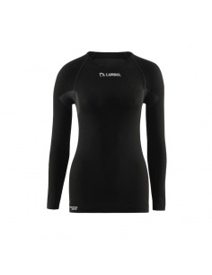 alaska long sleeves women (black) - camiseta térmica mujer - lurbel 2