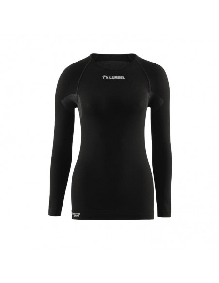 alaska long sleeves women (black) - camiseta térmica mujer - lurbel