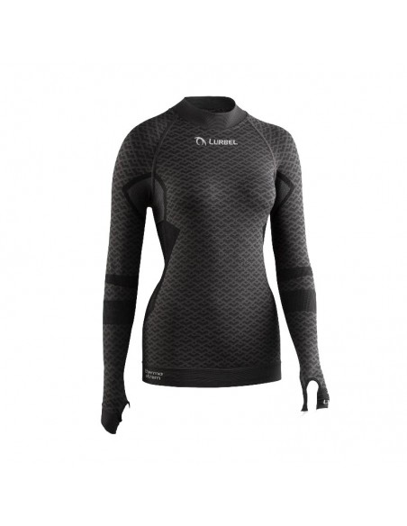 volcano long sleeves women (dark grey) - camiseta térmica extrema con idt - lurbel