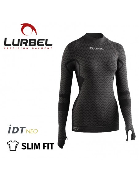 volcano long sleeves women (dark grey) - camiseta térmica extrema con idt - lurbel