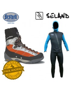 pack riolan + botas canyon guide - traje de neopreno con botas barranquismo - seland / bestard