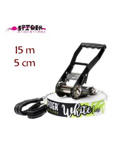 slackline spider white line (15m)