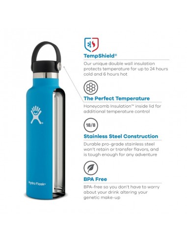 standard mouth bottle 21 oz (spearmint) - termo doble pared acero inoxidable - hydroflask