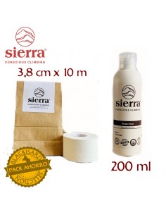 pack esparadrapo 3,8 cm + 1 bote de liquid chalk 200ml without rosin - sierra