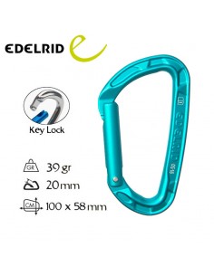 Mosquetón Pure Keylock Recto de Edelrid (color)