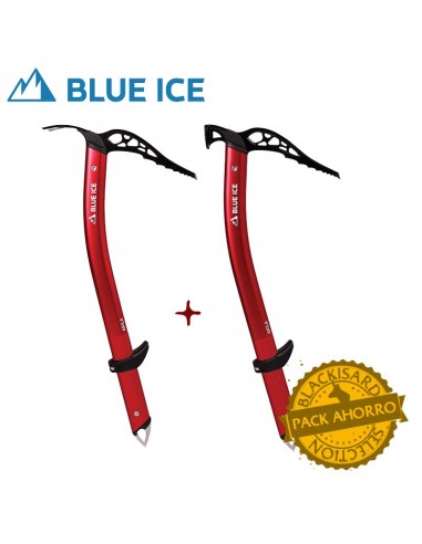 pack piolets akila (pala + martillo) - blue ice