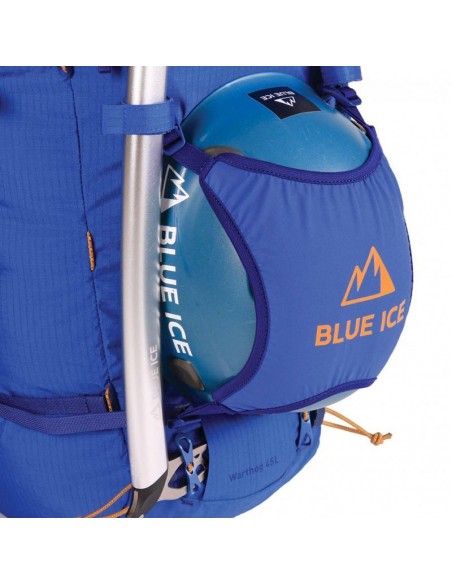 pack mochila warthog 45l (turkish blue) + crampones sarken - blue ice / petzl