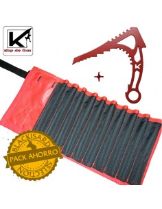 bolsa portatornillos + ancla para hielo icekicker - kop de gas