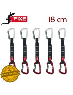 pack 5 orion express (18 cm) - cinta expres - mosquetones orion - fixe