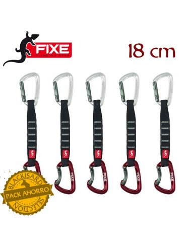 pack 5 orion express (18 cm) - cinta expres - mosquetones orion - fixe