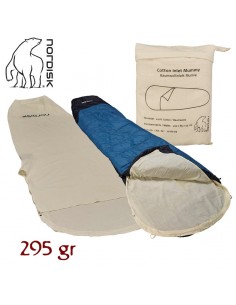cotton liner mummy (beige) - saco interior algodón momia - nordisk