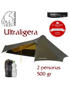 lofoten 2 ulw tent (forest green) - tienda ultraligera 2 personas - nordisk