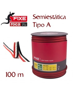 pro rope (roja) bobina 100 m - cuerda semiestática para trabajos verticales - fixe/roca